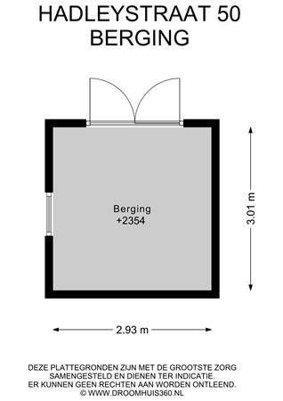 Floorplan - Hadleystraat 50, 1431 SN Aalsmeer